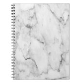 Weißes MarmorNotebook Notizblock (Vorderseite)