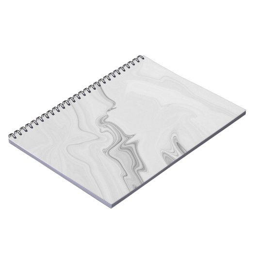 Weißes MarmorNotebook Notizblock (Linke Seite)