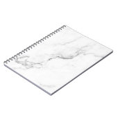 Weißes MarmorNotebook Notizblock (Linke Seite)