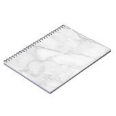Weißes MarmorNotebook Notizblock (Linke Seite)