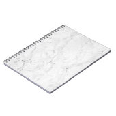 Weißes MarmorNotebook Notizblock (Linke Seite)