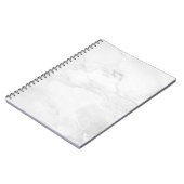 Weißes MarmorNotebook Notizblock (Linke Seite)