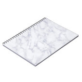 Weißes MarmorNotebook Notizblock (Linke Seite)