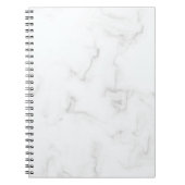 Weißes MarmorNotebook Notizblock (Vorderseite)