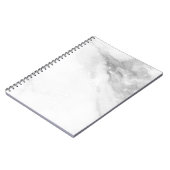 Weißes MarmorNotebook Notizblock (Linke Seite)