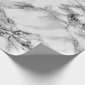 Weißes Marmorpapier Geschenkpapier (Ecke)