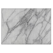 Weißes Marmorplatine Schneidebrett (Vorderseite)