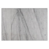 Weißes Marmorplatine Schneidebrett (Vorderseite)