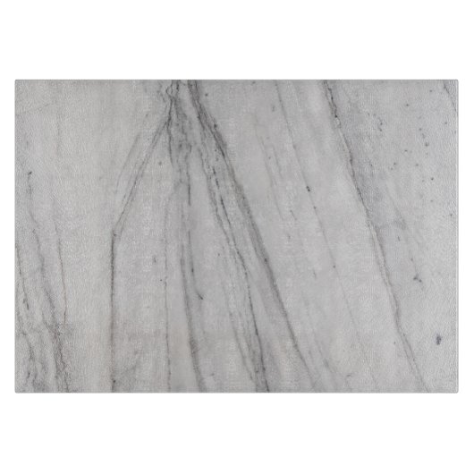 Weißes Marmorplatine Schneidebrett (Vorderseite)