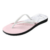weißes Marmorrosa des eleganten girly Badesandalen (Schrägansicht)