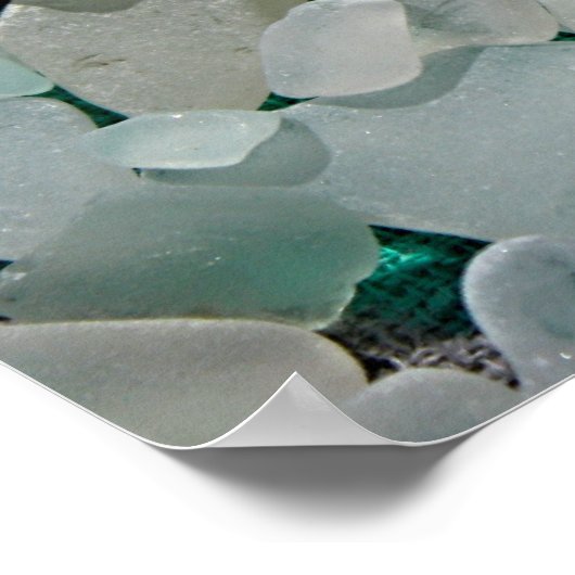 Weißes Meer Poster (Ecke)