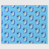 Weißes Meerjungfrau Sitzen Thunder_Cove Geschenkpapier (Flach)
