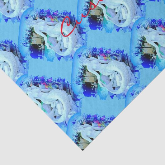 Weißes Meerjungfrau Sitzen Thunder_Cove Seidenpapier (Ausschnitt)