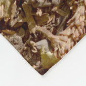 Weißes Meerkat, kleines Fleece-Blanket. Fleecedecke (Ecke)
