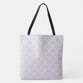 Weißes Mermaid-Muster Tasche (Vorderseite)