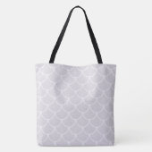 Weißes Mermaid-Muster Tasche (Rückseite)