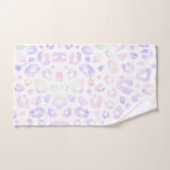 Weißes Metallleopardenmuster Badhandtuch Set (Handtuch)