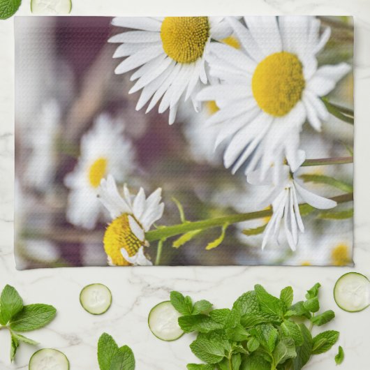 Weißes Milchküchenhandtuch Geschirrtuch (Gefaltet)