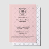 Weißes Minimalistisches Unternehmen | Berufliches  Pergament Einladungen (Versetzt (Einladung))