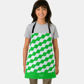 Weißes Minimalmuster der Augen Schürze (Insitu)