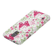 Weißes mit Blumenmuster Case-Mate Samsung Galaxy Hülle (unten)