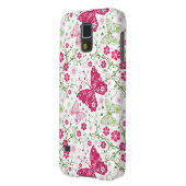 Weißes mit Blumenmuster Case-Mate Samsung Galaxy Hülle (Rückseite Links)