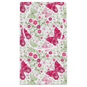 Weißes mit Blumenmuster Kleine Geschenktüte (Rückseite)