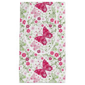 Weißes mit Blumenmuster Kleine Geschenktüte (Vorderseite)