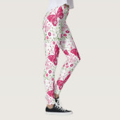 Weißes mit Blumenmuster Leggings (Rechts)