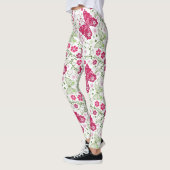 Weißes mit Blumenmuster Leggings (Links)