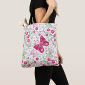 Weißes mit Blumenmuster Tasche (Von Nahem)