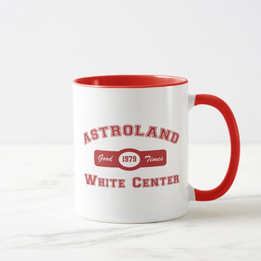 Weißes MittelAstroland Tasse (Rechts)