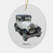 Weißes Modell A Keramik Ornament (Links)