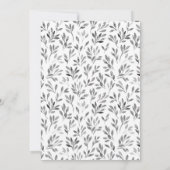 Weißes, modernes Foto für Kalligraphie Save The Date (Rückseite)