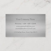 Weißes modernes Gitter-Hexagon beruflich Visitenkarte (Rückseite)