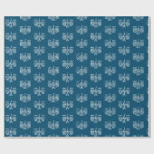 Weißes, modernes Menorah Wrapping Paper Geschenkpapier (Flach)