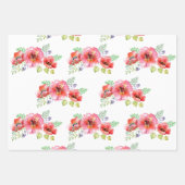 Weißes Mohnwabpapier, Set 3 Geschenkpapier Set (Vorderseite 2)