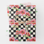 Weißes Mohnwabpapier, Set 3 Geschenkpapier Set (Beispiel)