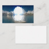 Weißes Mondsteigen Visitenkarte (Vorne/Hinten)