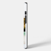 Weißes Monogramm 3 Foto Case-Mate iPhone Hülle (Rückseite / Links)