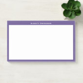 Weißes Monogramm oder Name an der ultravioletten G Post-it Klebezettel (Büro)