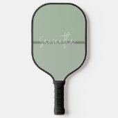 Weißes Monogramm Pickleball Schläger (Vorderseite)