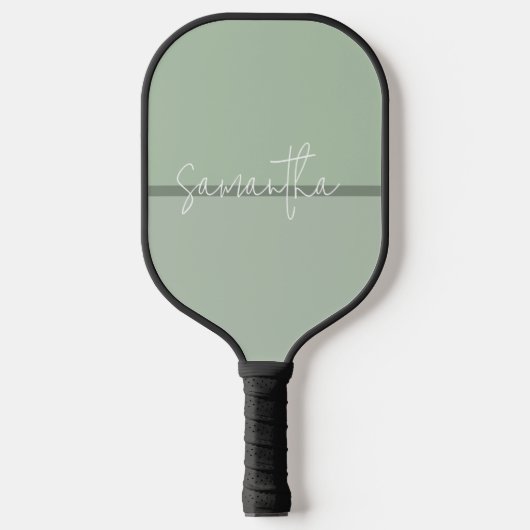 Weißes Monogramm Pickleball Schläger (Vorderseite)