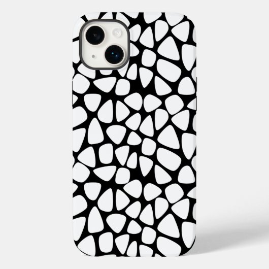 Weißes Mosaik Case-Mate iPhone Hülle (Rückseite)