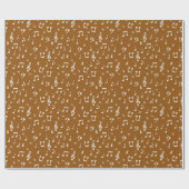 weißes Musikanschlusspapier Geschenkpapier (Flach)