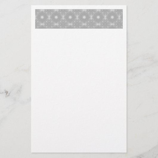 Weißes Muster Briefpapier (Vorderseite)