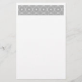 Weißes Muster Briefpapier (Rückseite)