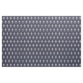 Weißes Muster des E175-Jet-Flugzeugs auf Navy Blue Stoff (Fat Quarter (45,7 x 55,9 cm))