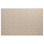 Weißes Muster für den Wunschknochen Taupe Stoff (Fat Quarter (45,7 x 55,9 cm))