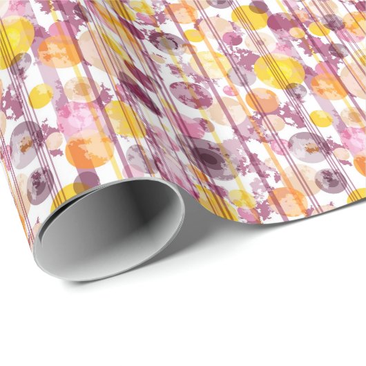 Weißes Muster Geschenkpapier (Rolleneckpunkt)